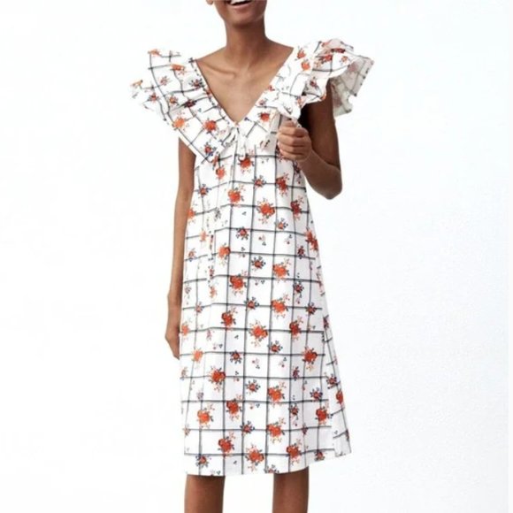 Zara Dresses & Skirts - NWT Zara floral off the shoulder dress